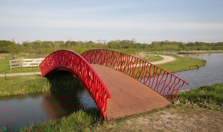 Rode brug Parkbos de Haar
