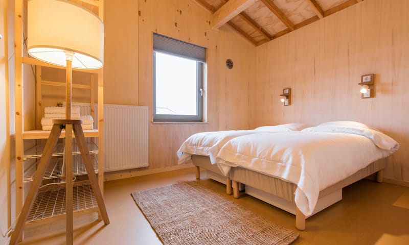 Slaapkamer eilandhuisje