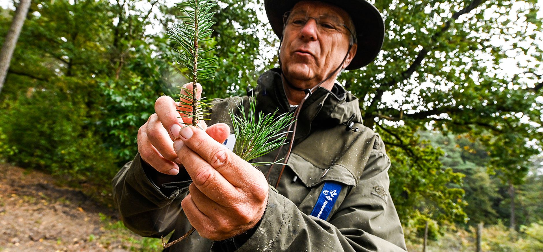 Vrijwillige gids Paul Campagne in de Kaapse Bossen