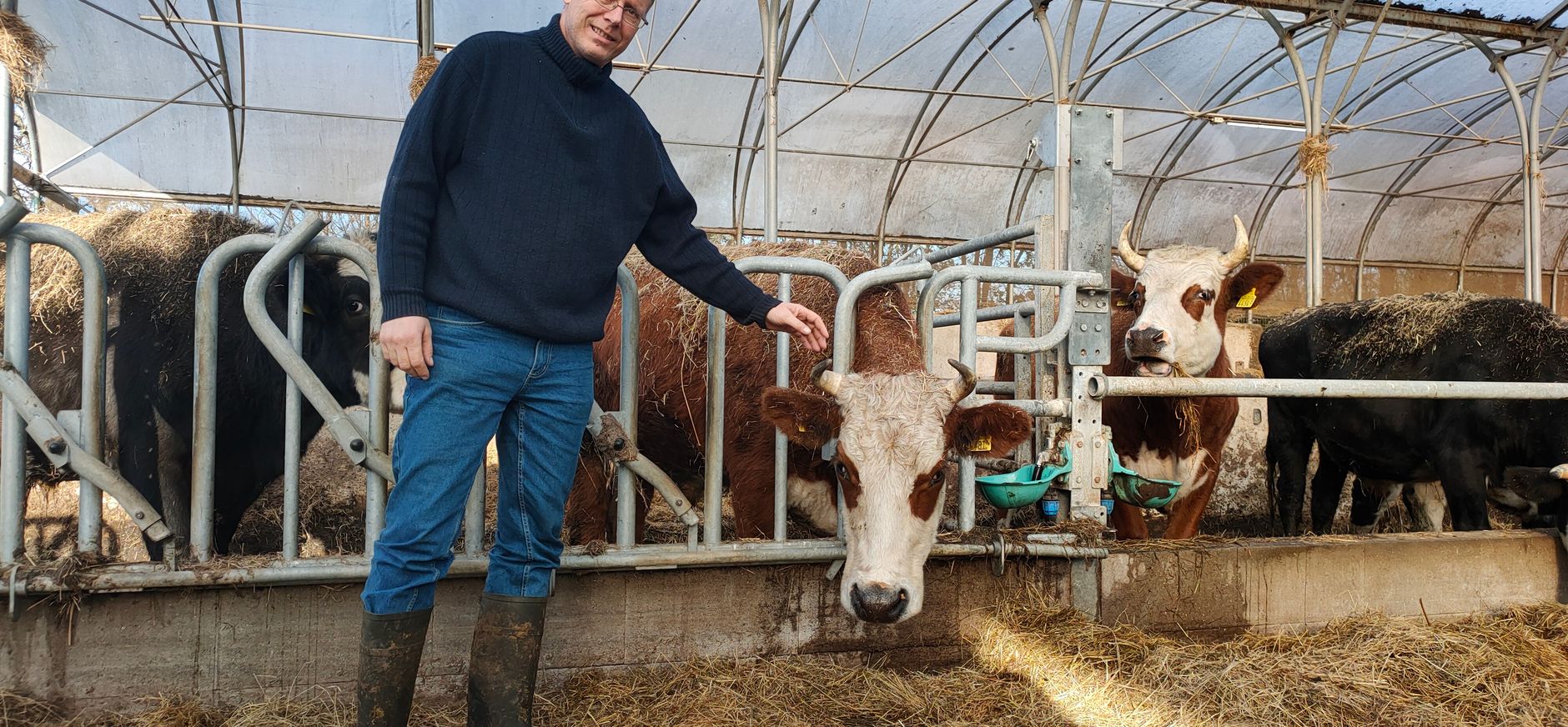 Boer Jeroen van der Kooij van Hoeve Rust-hoff in Maasland