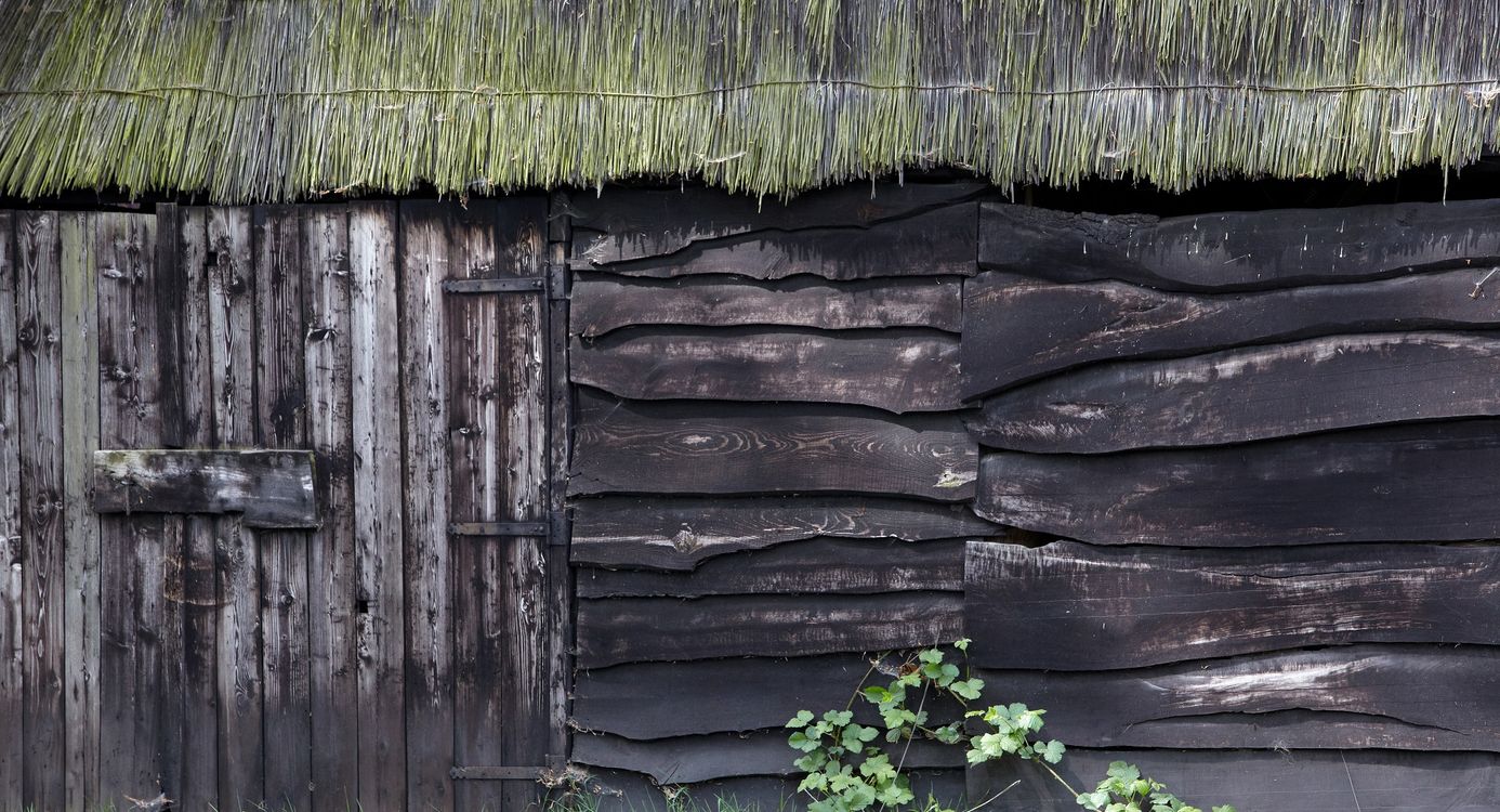 oude houten schuur