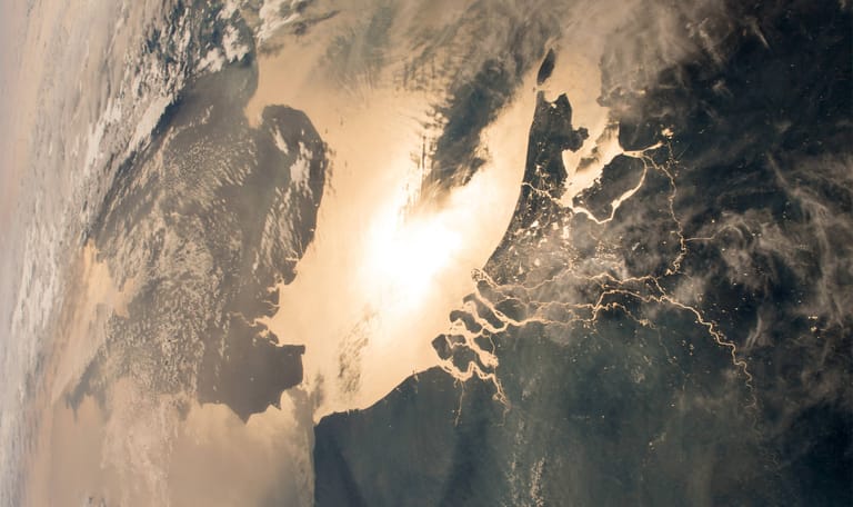 Nederland vanuit ISS