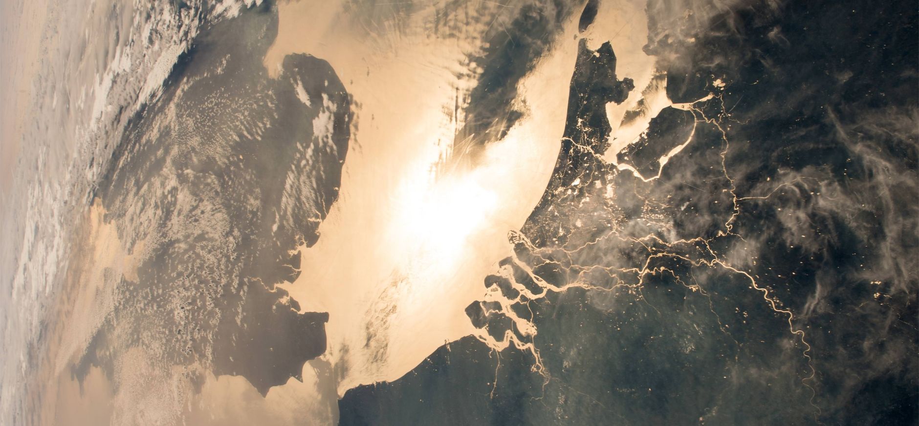 Nederland vanuit ISS