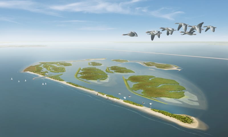Artist impression 7 Marker Wadden eilanden