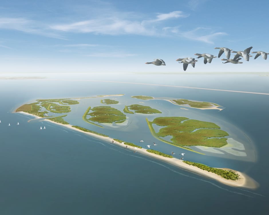 Artist impression 7 Marker Wadden eilanden