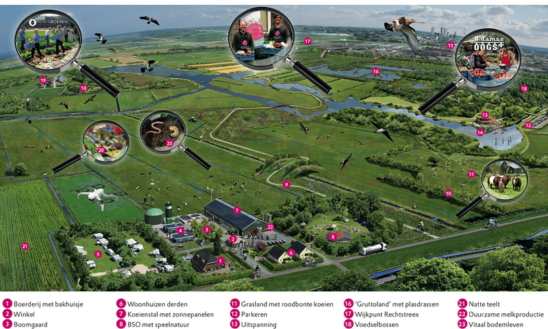 Artist impression Rotterdam-Noord inclusief legenda