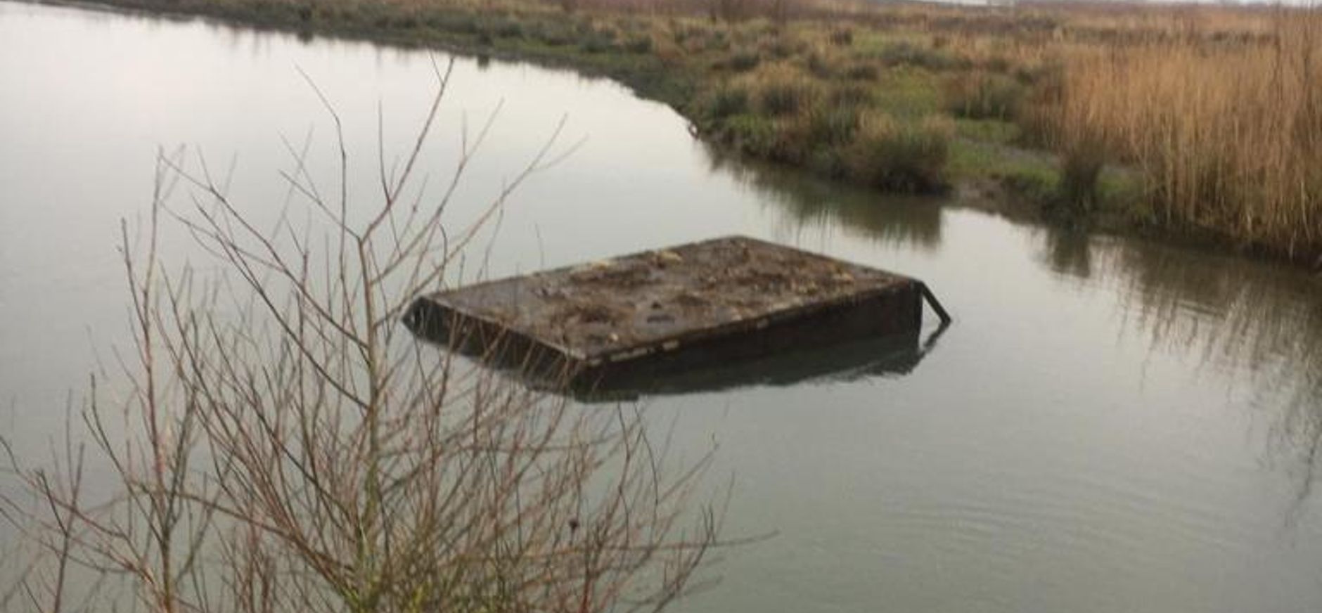 Omgehaald trekpontje Beningerslikken