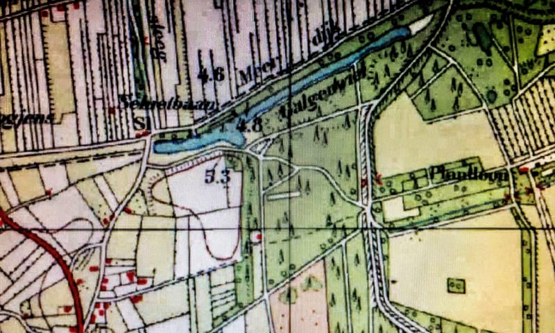 kaartje 1936 met schietbaan