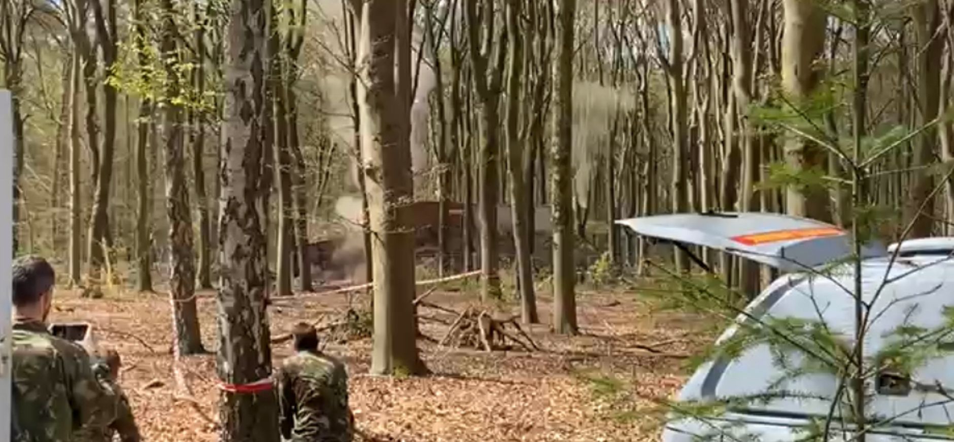 Gecontroleerde ontploffing brandbom WOII Hassinkbos