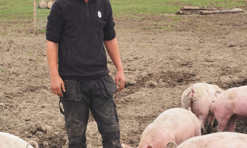 Boer Albert Boersen van Herenboeren Rotterdam in de Schiebroekse Polder