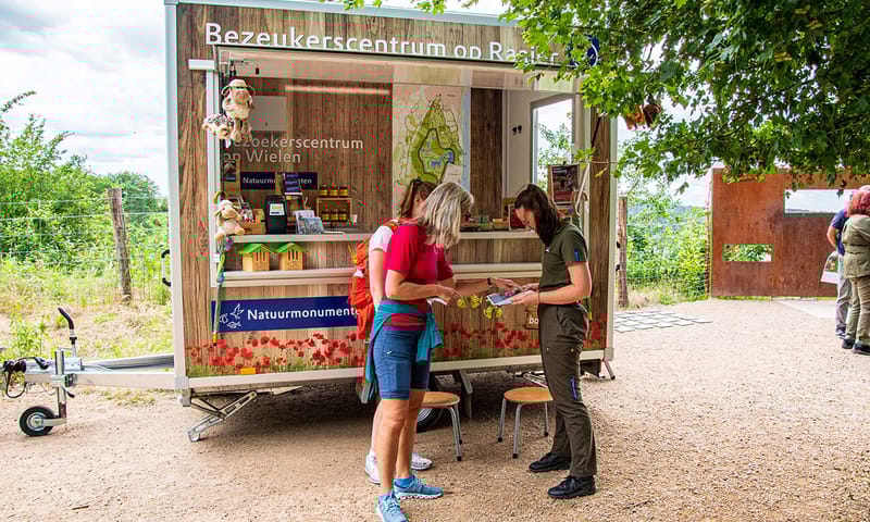 Bezoekerscentrum op Wielen