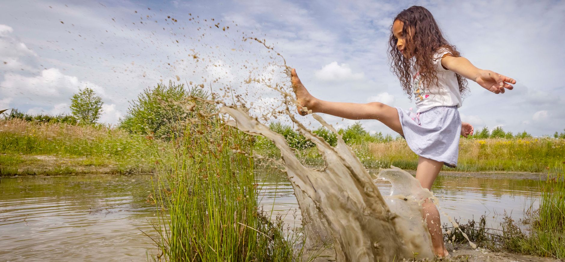 Spelen bij het water