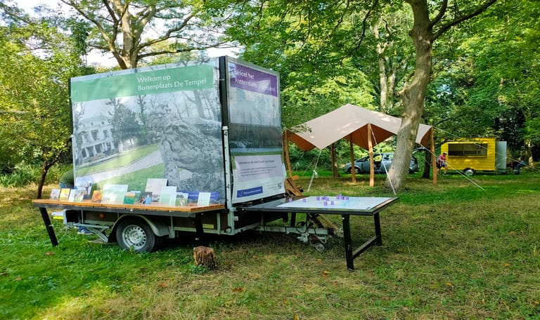 Mobiel infopunt en foodtruck boomgaard De Tempel