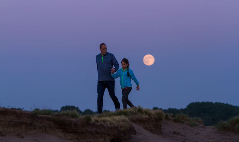 wandelen in het donker