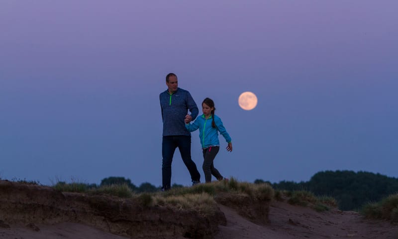 wandelen in het donker