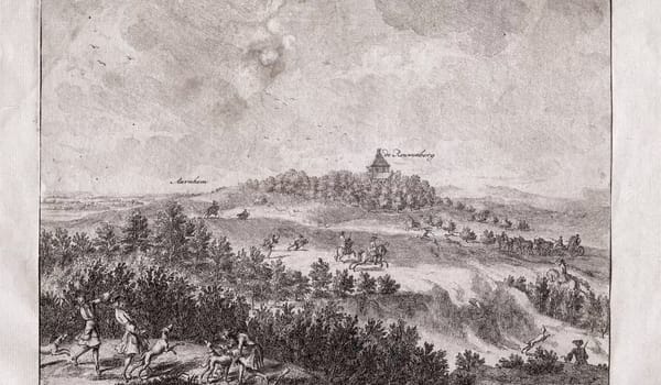 Rouwenberg op een historische prent