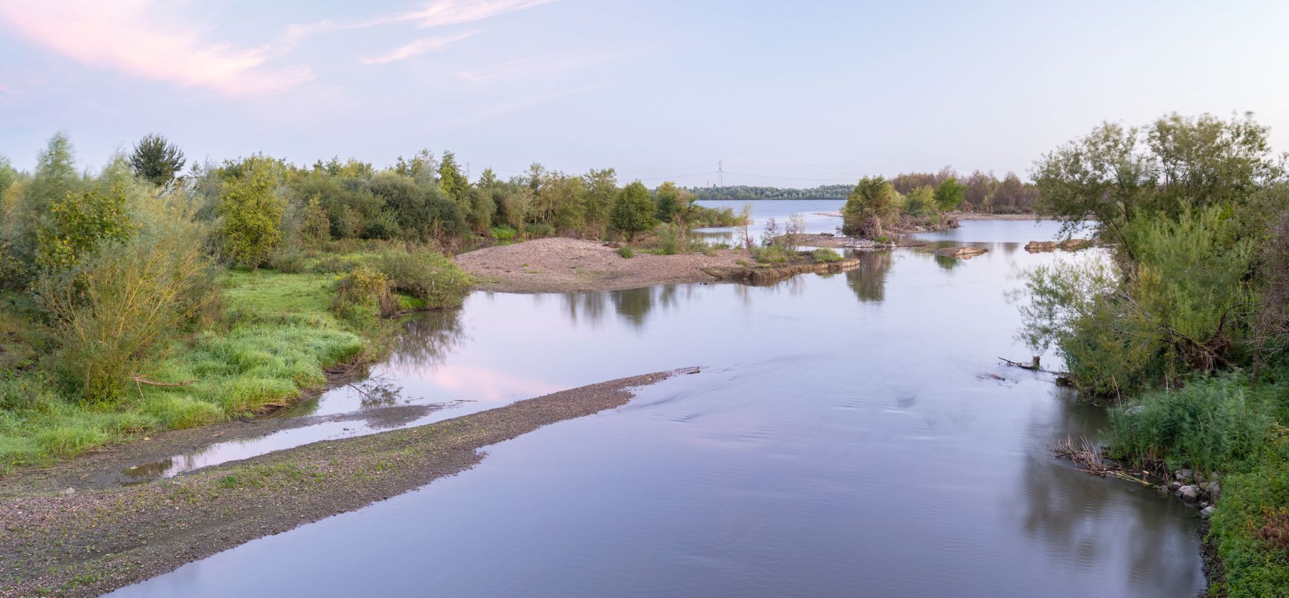 Molenplas na zomerhoogwater