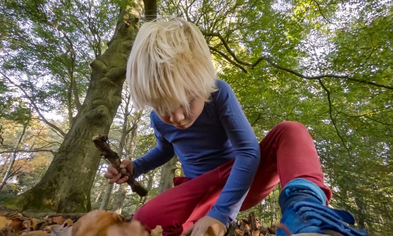Kind in het bos