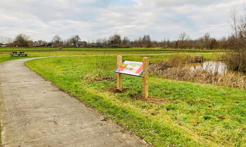 Fietspaden en wandelpaden in het Weteringse Broek