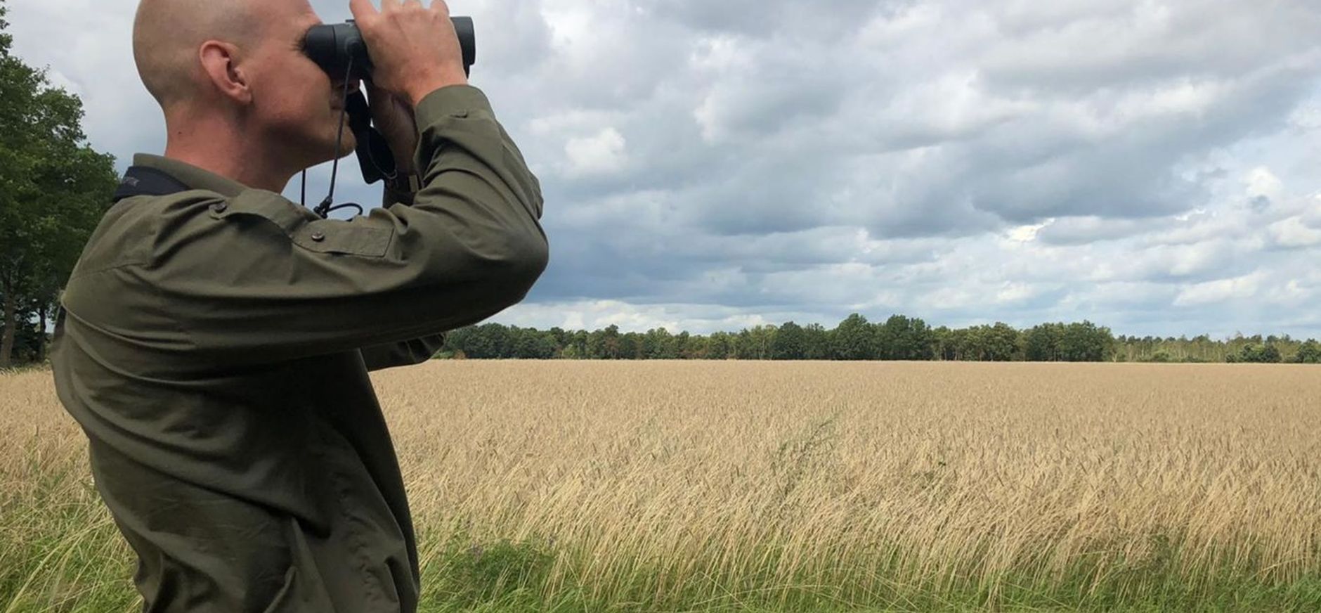 Ecoloog Jacob de Bruin in het Fochteloërveen