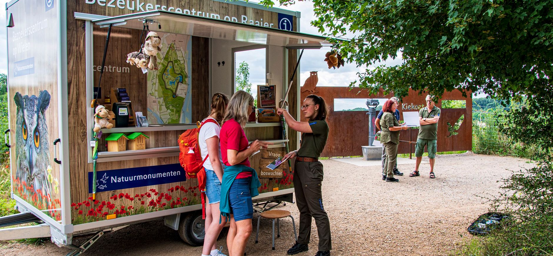 Bezoekerscentrum op Wielen