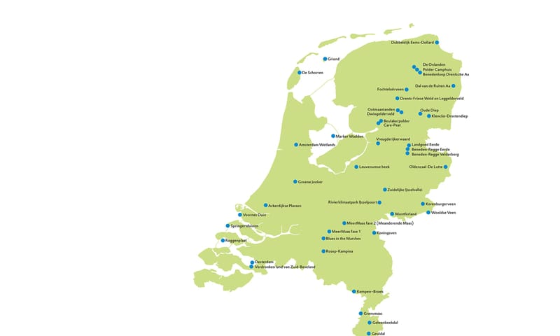 44 klimaatbuffers in Nederland