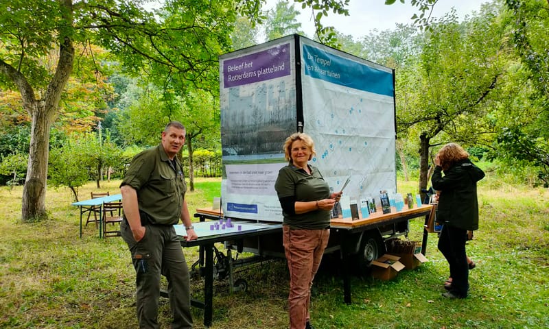 Vrijwillige boswachters heten je welkom op De Tempel