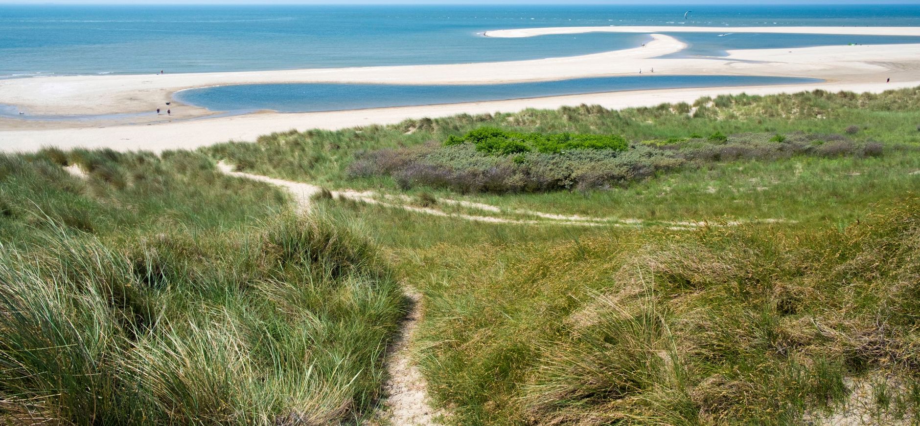 Voordelta gezien vanaf de Maasvlakte