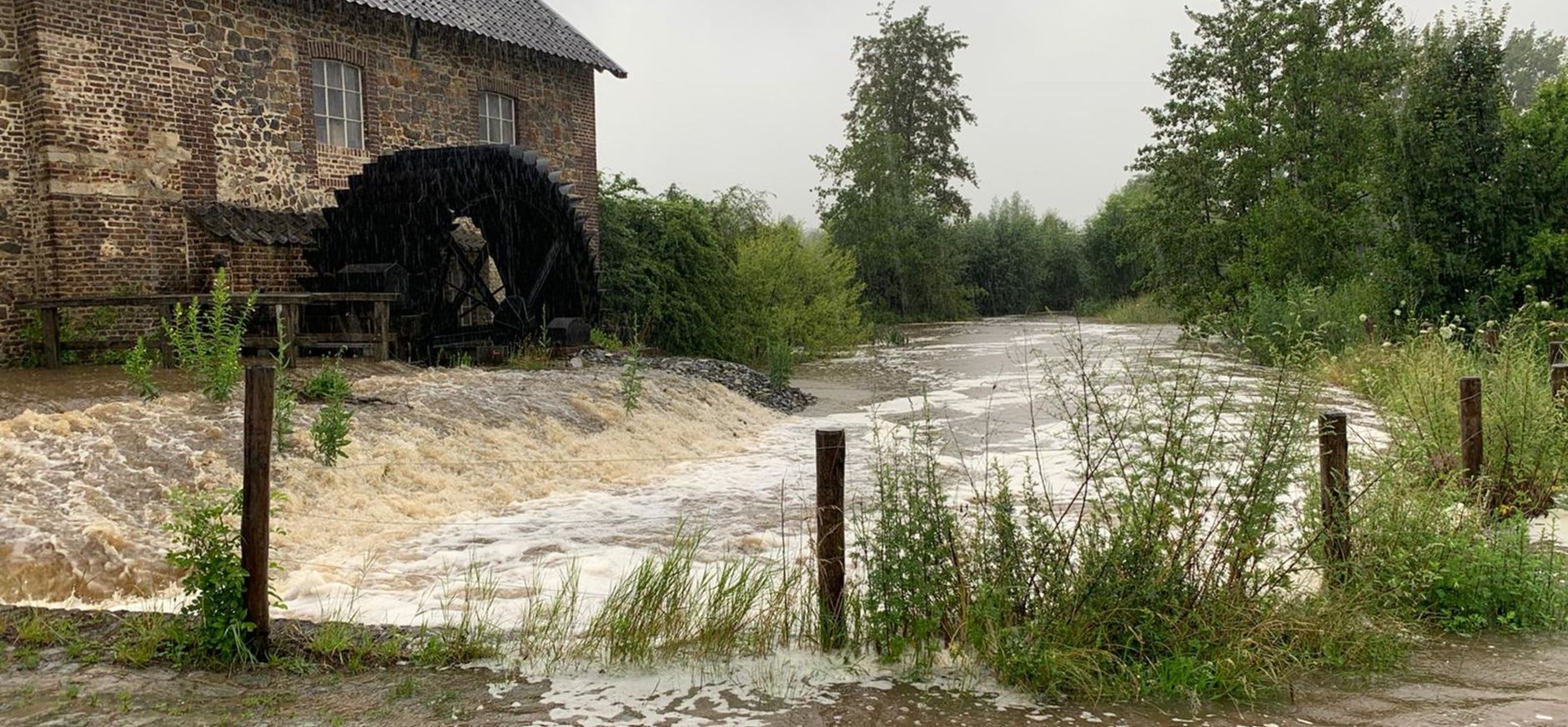 Hoogwater bij de Volmolen