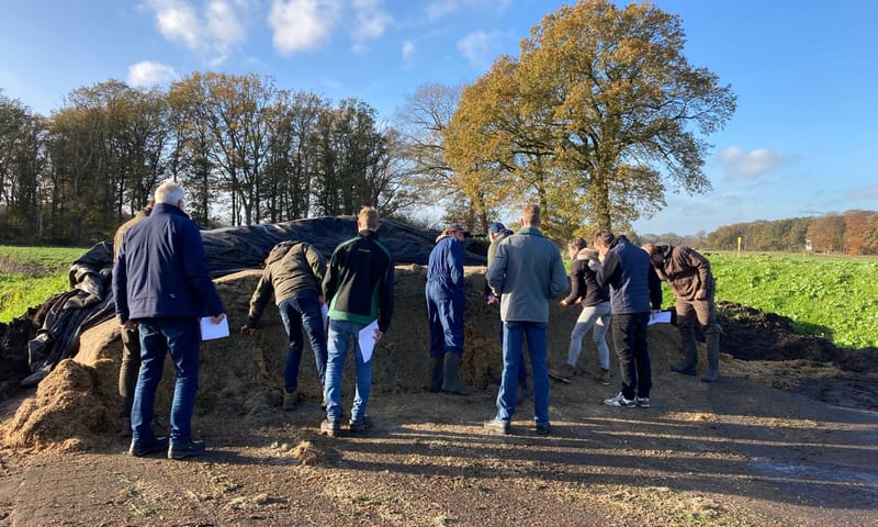 bedrijfsbezoek Pardijs Velhorst graan erwten meng teelt