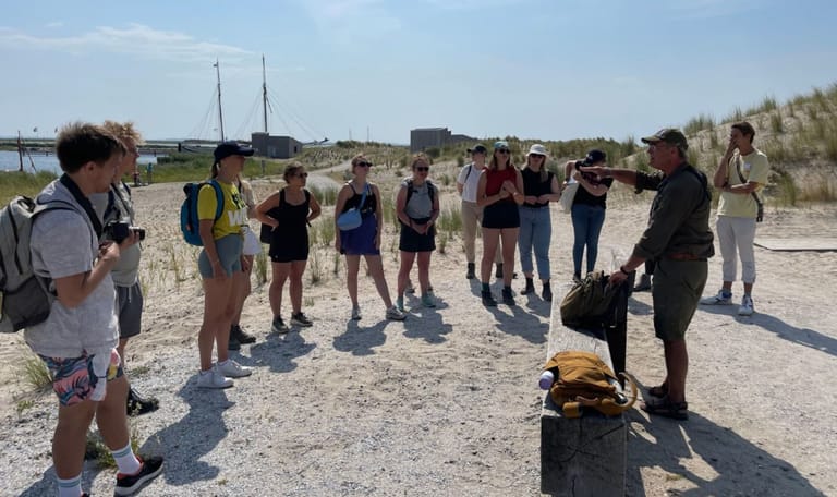 Groene Trainees op de Marker Wadden