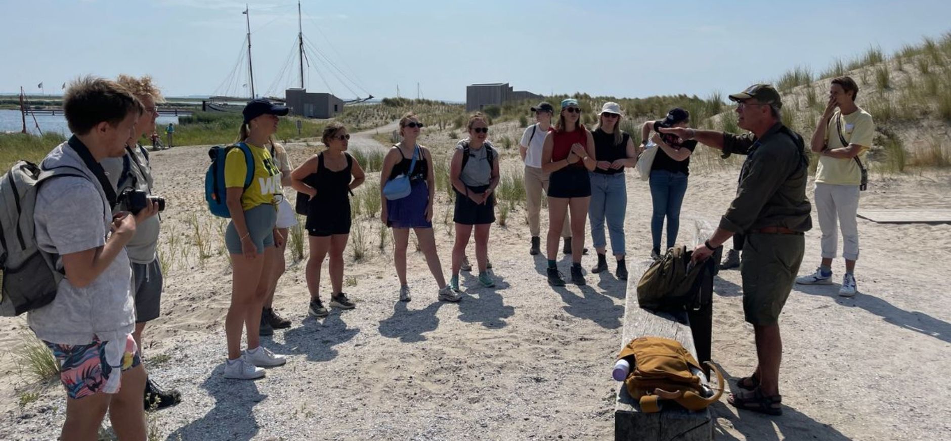 Groene Trainees op de Marker Wadden