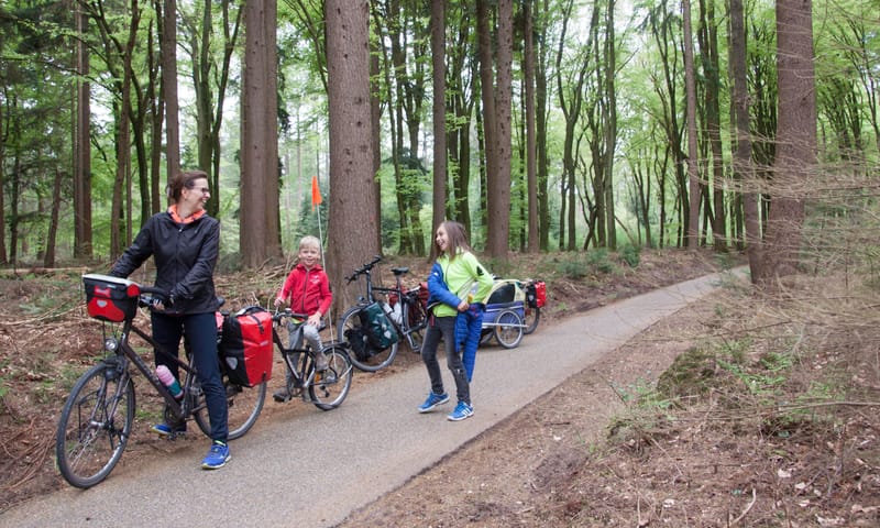 Fietsen in de natuur
