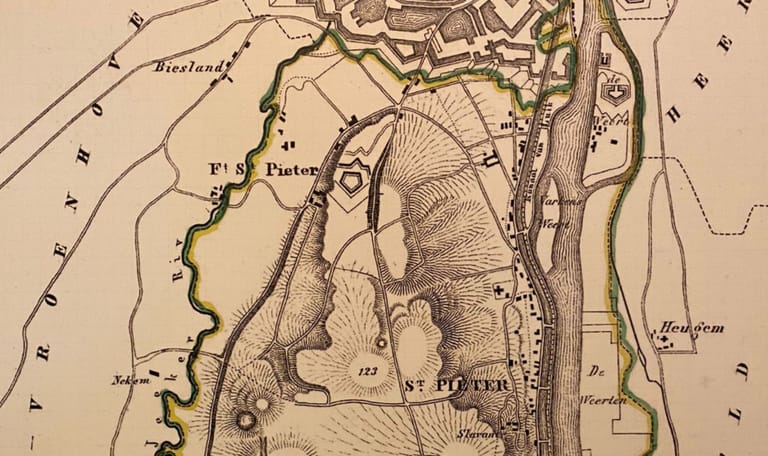 Geschiedenis Sint-Pietersberg - Oorlogen en voorgangers ENCI-groeve