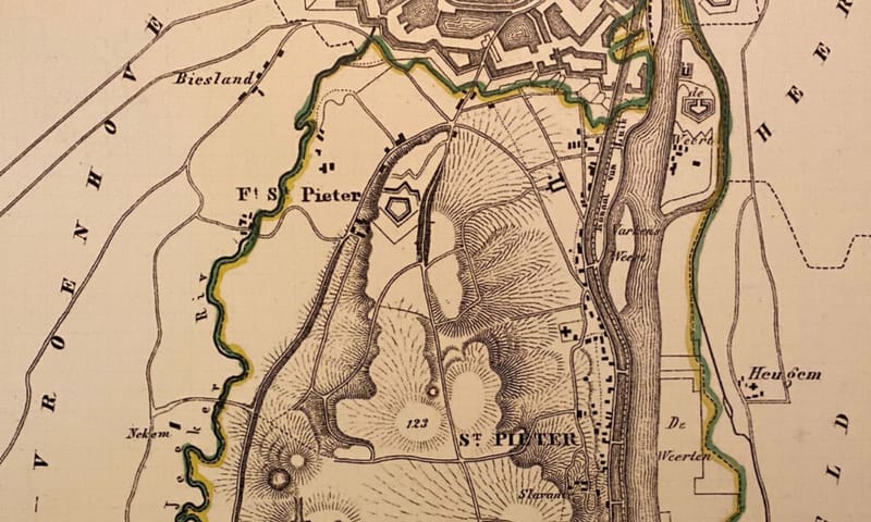 Geschiedenis Sint-Pietersberg - Oorlogen en voorgangers ENCI-groeve