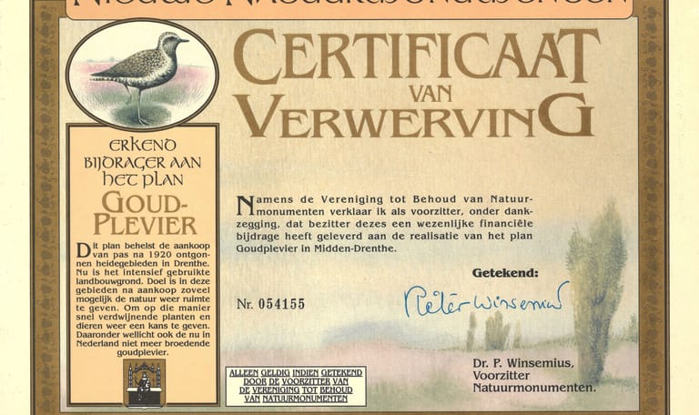 Plan Goudplevier 1992