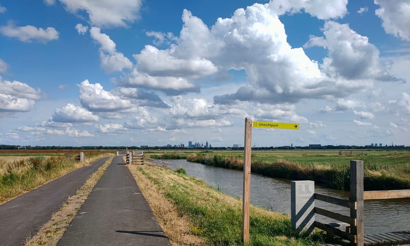 Polderpad voor skyline Polder Schieveen