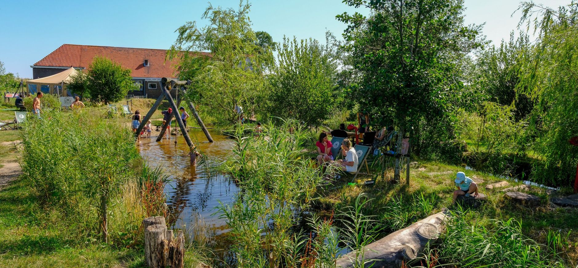 Speelnatuur van OERRR Belevenisboerderij Schieveen