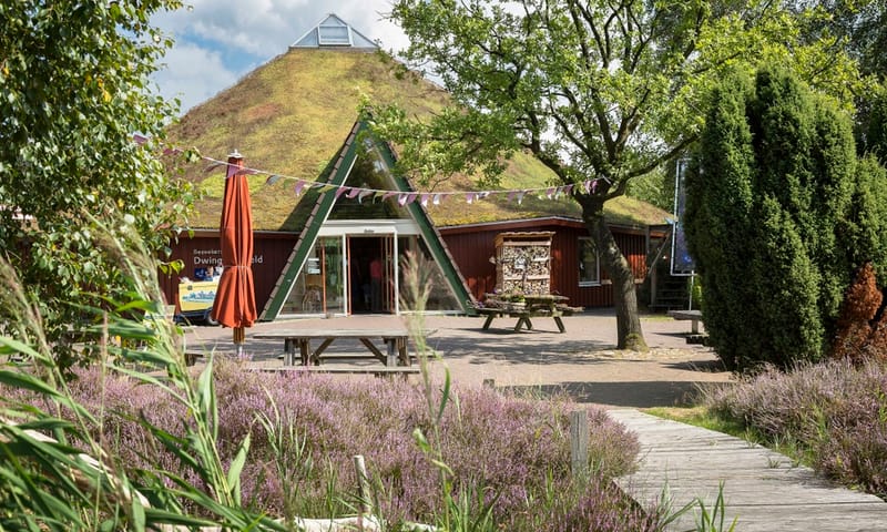 Bezoekerscentrum Dwingelderveld ligt aan de rand van het Dwingelderveld