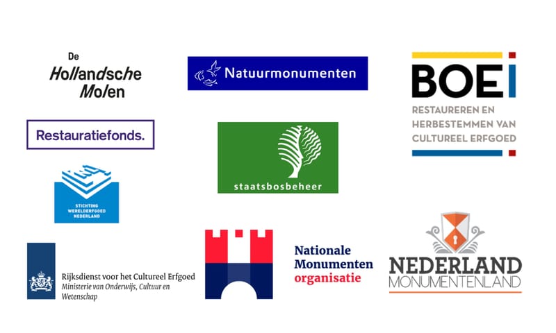 Logo's partners open monumentendag