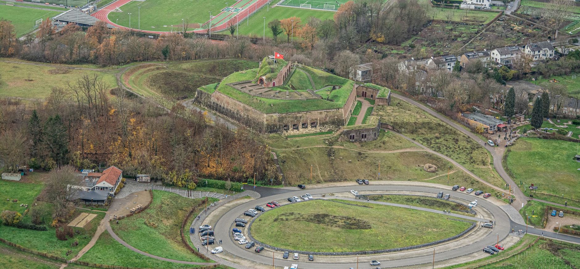 Fort Sint Pieter luchtfoto