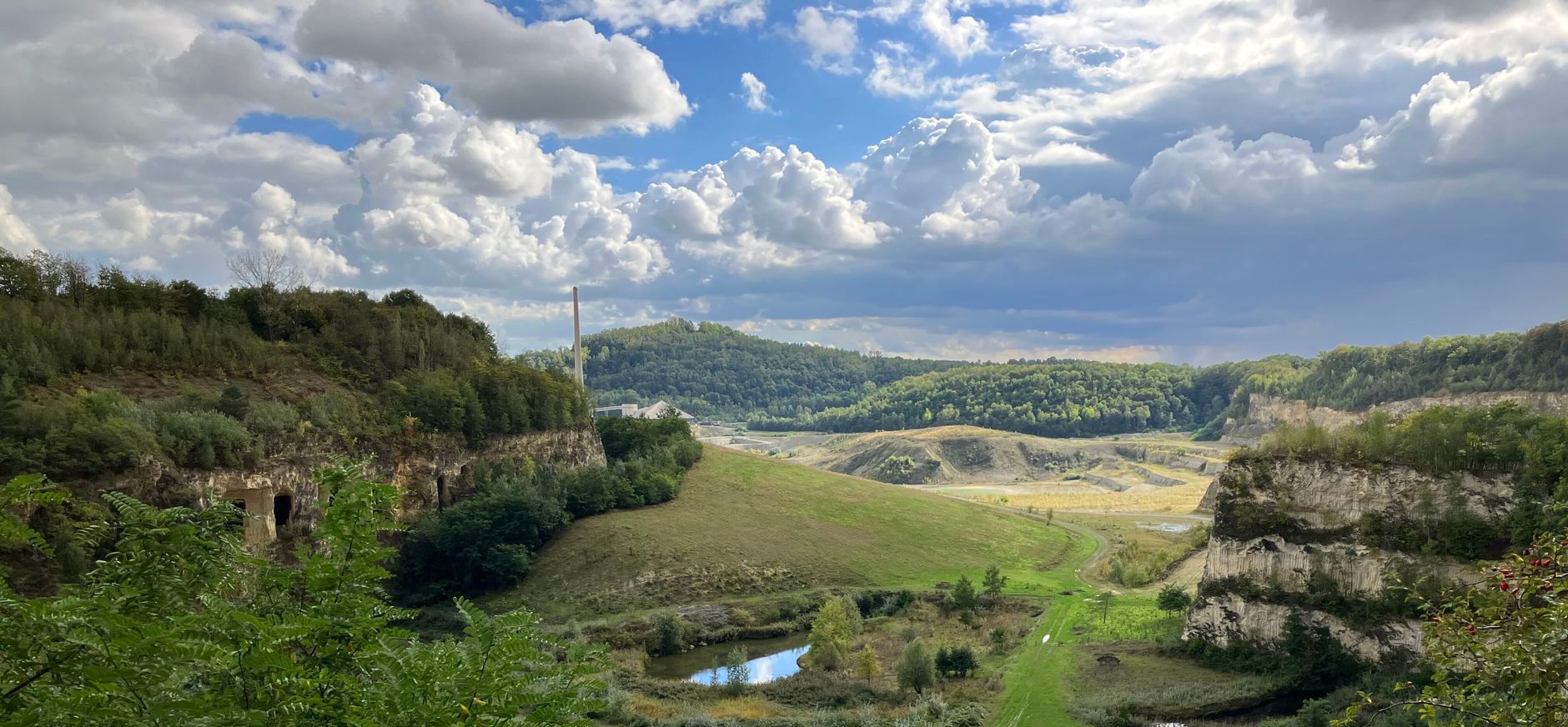 De Oehoe-vallei op de Sint-Pietersberg Uitkijk over de Oehoe-vallei op de Sint-Pietersberg