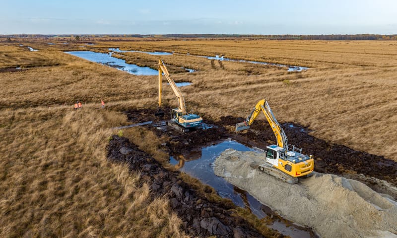 Aanleg kades Fochteloerveen
