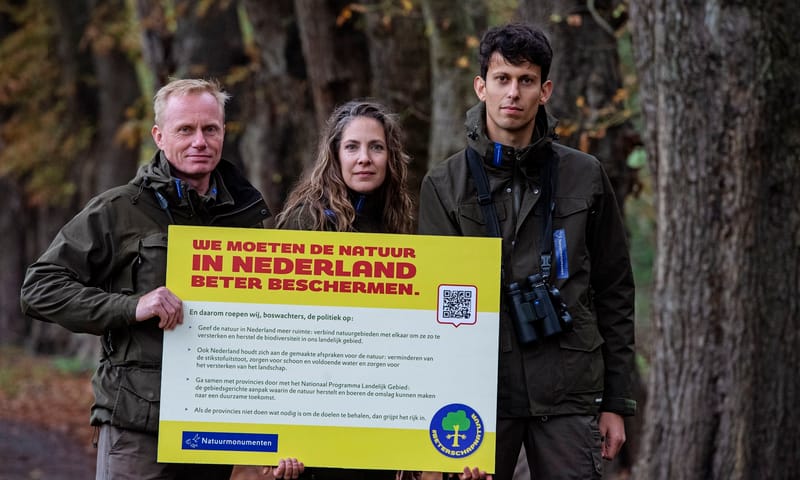 Boswachters met manifest Wens de natuur beterschap
