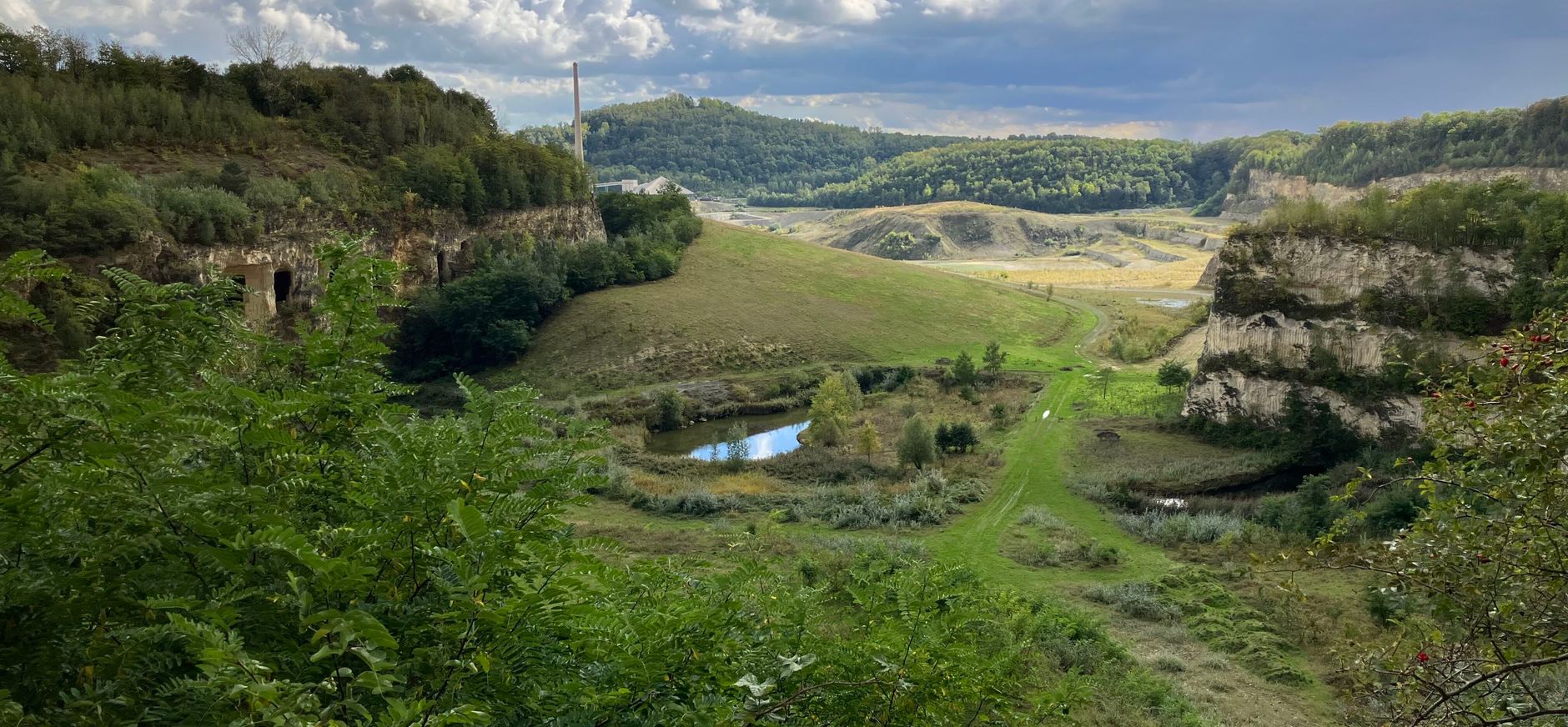 De Oehoe-vallei op de Sint-Pietersberg Uitkijk over de Oehoe-vallei op de Sint-Pietersberg