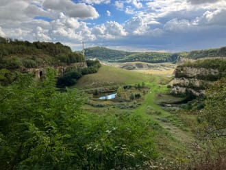 Uitkijk over de Oehoe-vallei op de Sint-Pietersberg