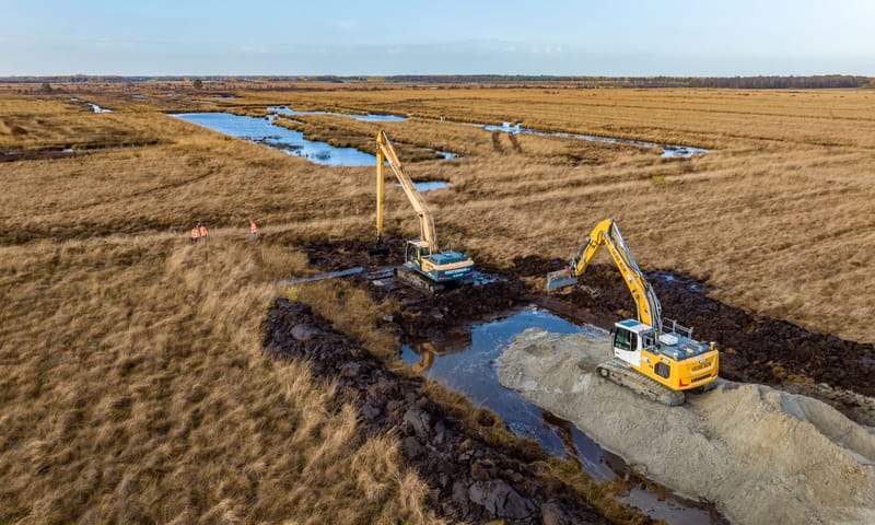 Aanleg kades Fochteloerveen
