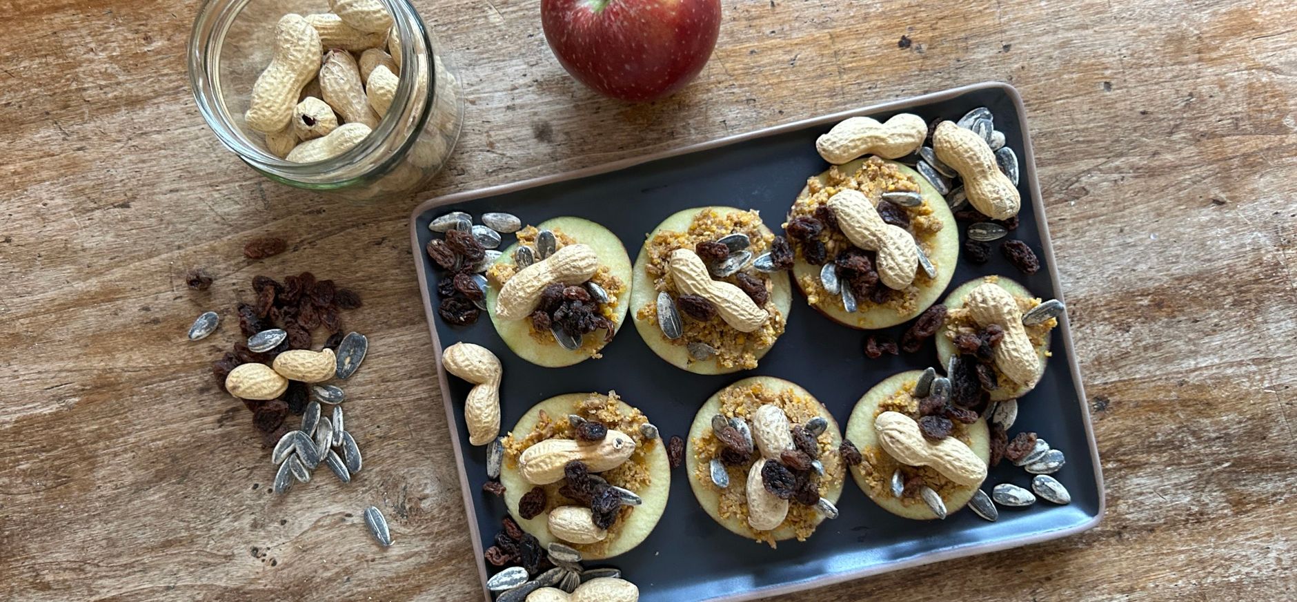 Appelgebak voor vogels