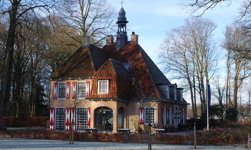 De Slotplaats in de winter