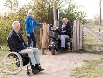 natuur in zonder drempels - rolstoel